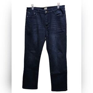 Weatherproof Vintage Flannel Lined Jeans Regular Fit Men's 38x32 Dark Blue Denim